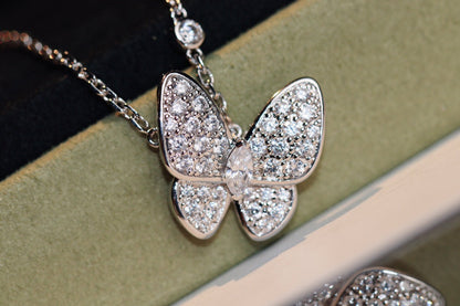 [Kincade Jewelrys]BUTTERFLY DIAMOND NECKLACE