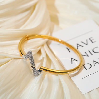 [Kincade Jewelrys]VOLTE UPSITE DOWN GOLD DIAMOND BRACELET