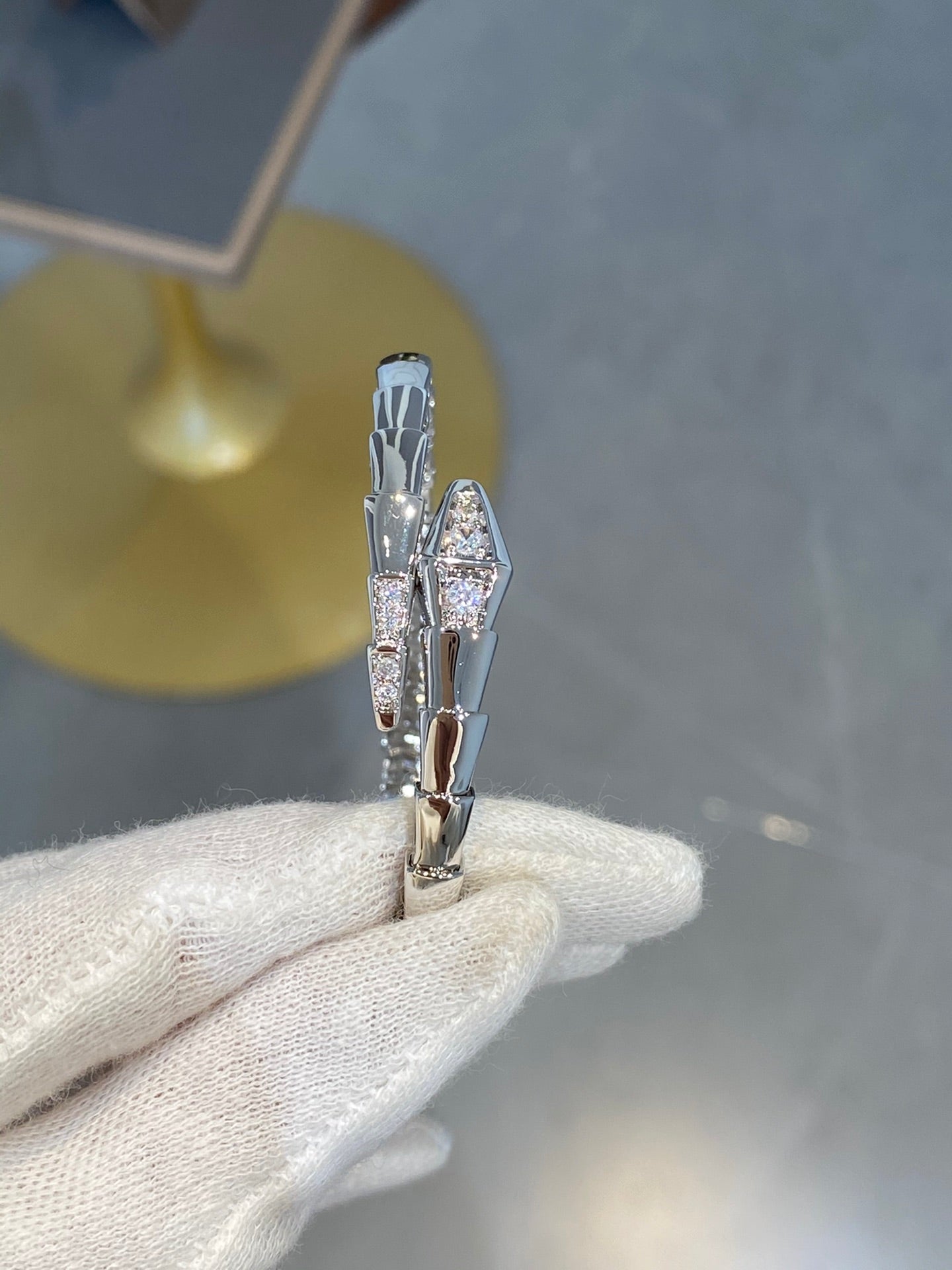 [Kincade Jewelrys]SERPENTI BRACELET DIAMONDS SILVER