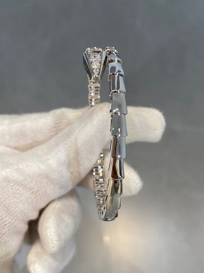 [Kincade Jewelrys]SERPENTI BRACELET DIAMONDS SILVER