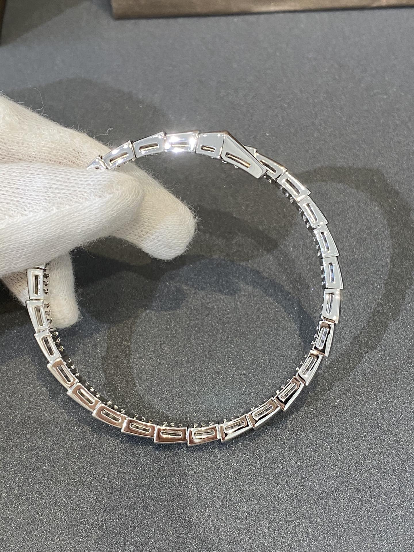 [Kincade Jewelrys]SERPENTI BRACELET DIAMONDS SILVER
