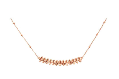 [Kincade Jewelrys]CLASH PINK GOLD NECKLACE