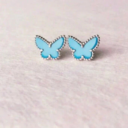 [Kincade Jewelrys]BUTTERFLY TURQUOISE EARRINGS SILVER
