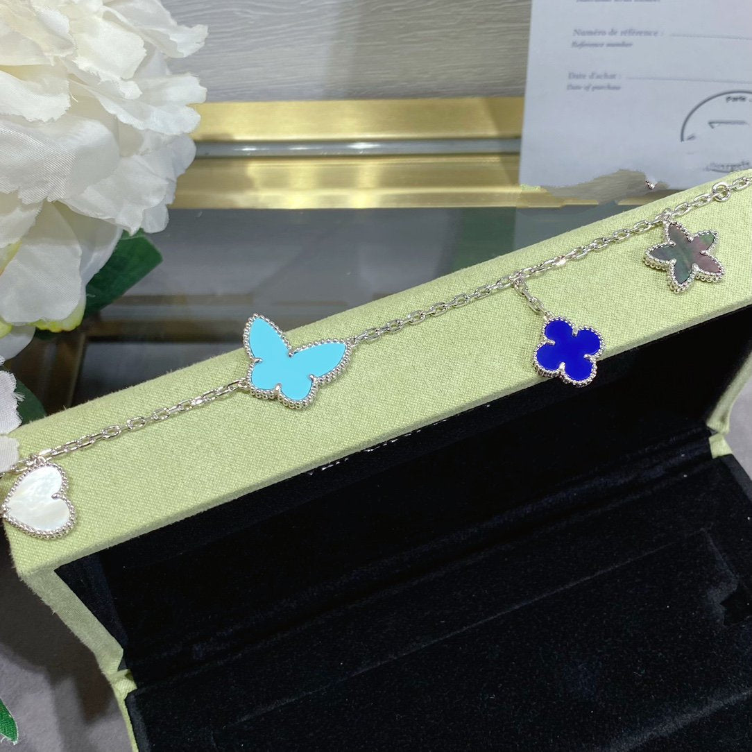 [Kincade Jewelrys]LUCKY SPRING SILVER BRACELET 4 MOTIF