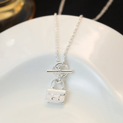[Kincade Jewelrys]POP H PEDANT SILVER NECKLACE