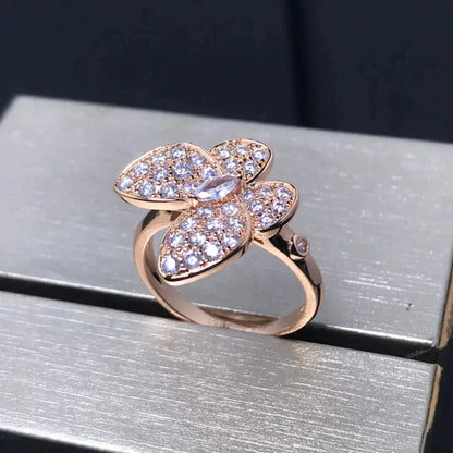 [Kincade Jewelrys]BUTTERFLY PINK GOLD DIAMOND RING