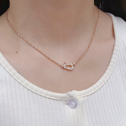 [Kincade Jewelrys]FORCE 10 PINK GOLD DIAMOND NECKLACE