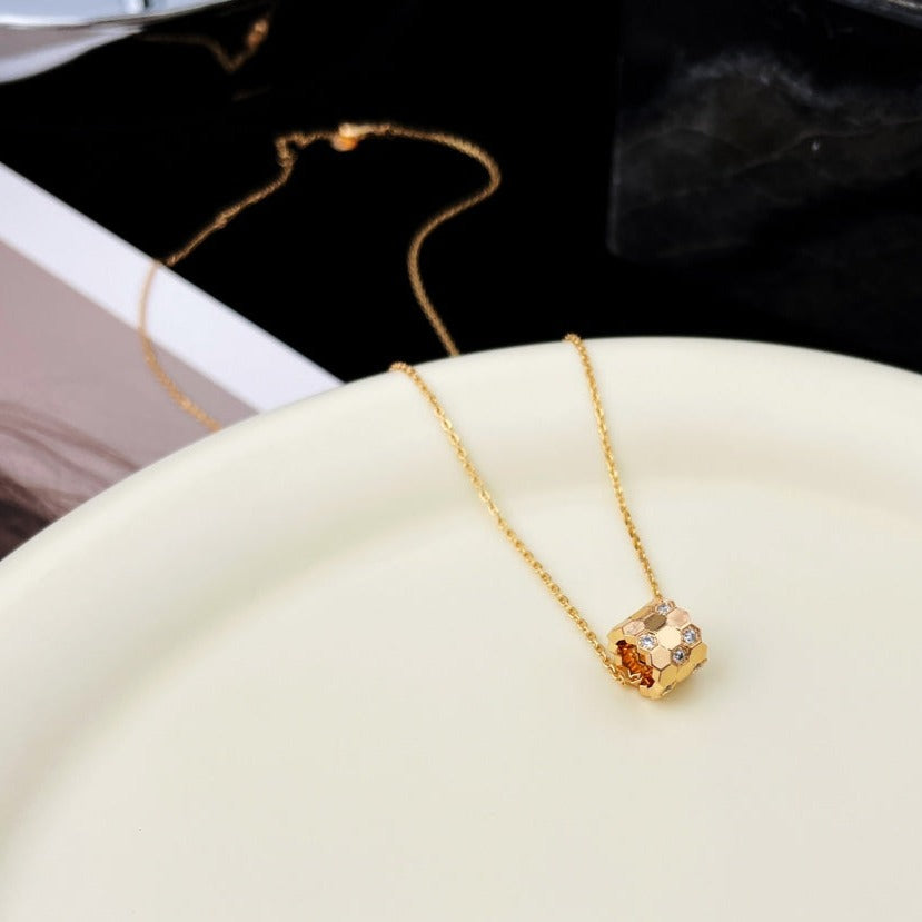 [Kincade Jewelrys]BEE MINI PEDANT DIAMOND NECKLACE