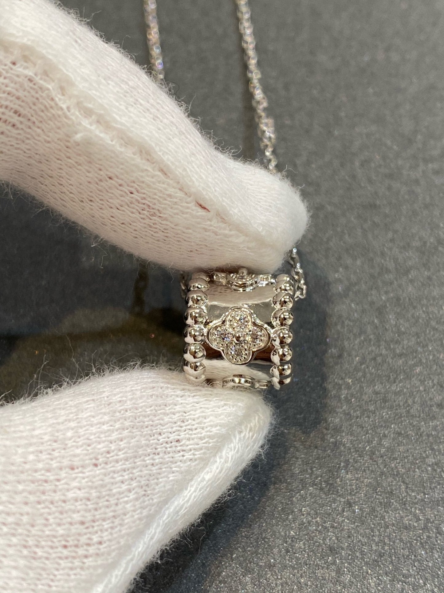[Kincade Jewelrys]PERLEE PEDANT SIVLER DIAMOND NECKLACE