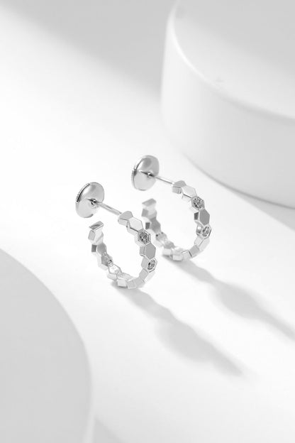 [Kincade Jewelrys]BEE LOVE DIAMOND HOOP EARRINGS