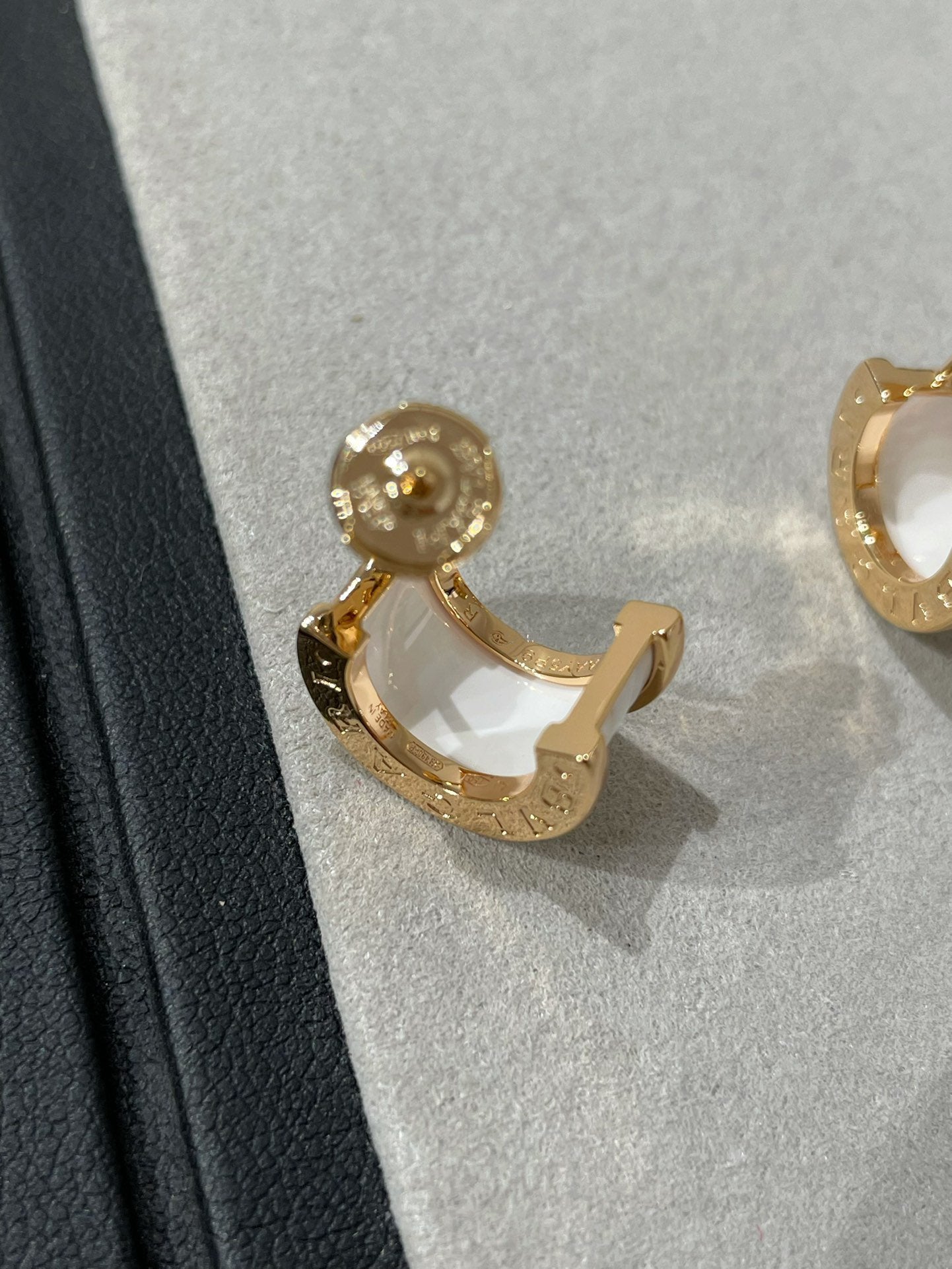 [Kincade Jewelrys]ZERO 1 PINK GOLD CERAMIC EARRINGS