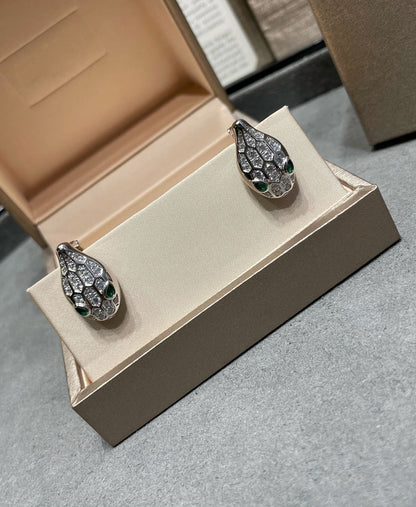 [Kincade Jewelrys]SERPENT DIAMOND STUD EARRINGS