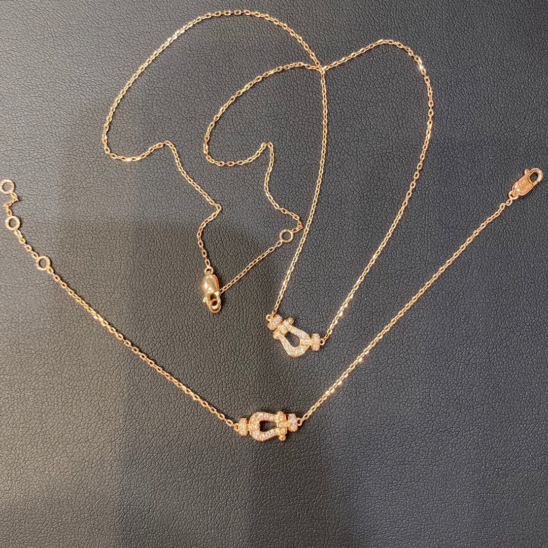 [Kincade Jewelrys]FORCE 10 DIAMOND PINK GOLD NECKLACE MINI MODEL