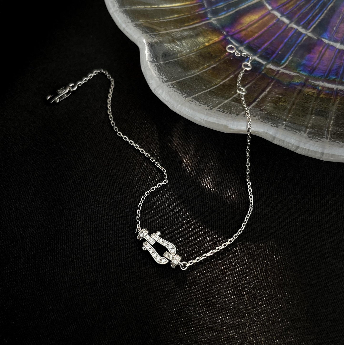 [Kincade Jewelrys]FORCE 10 FULL DIAMOND BUCKLE CHAIN LINK MINI MODEL