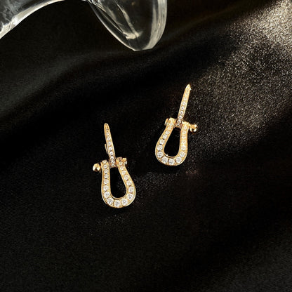 [Kincade Jewelrys]FORCE 10 FULL DIAMOND DROP EARRINGS MEDIUM MODEL