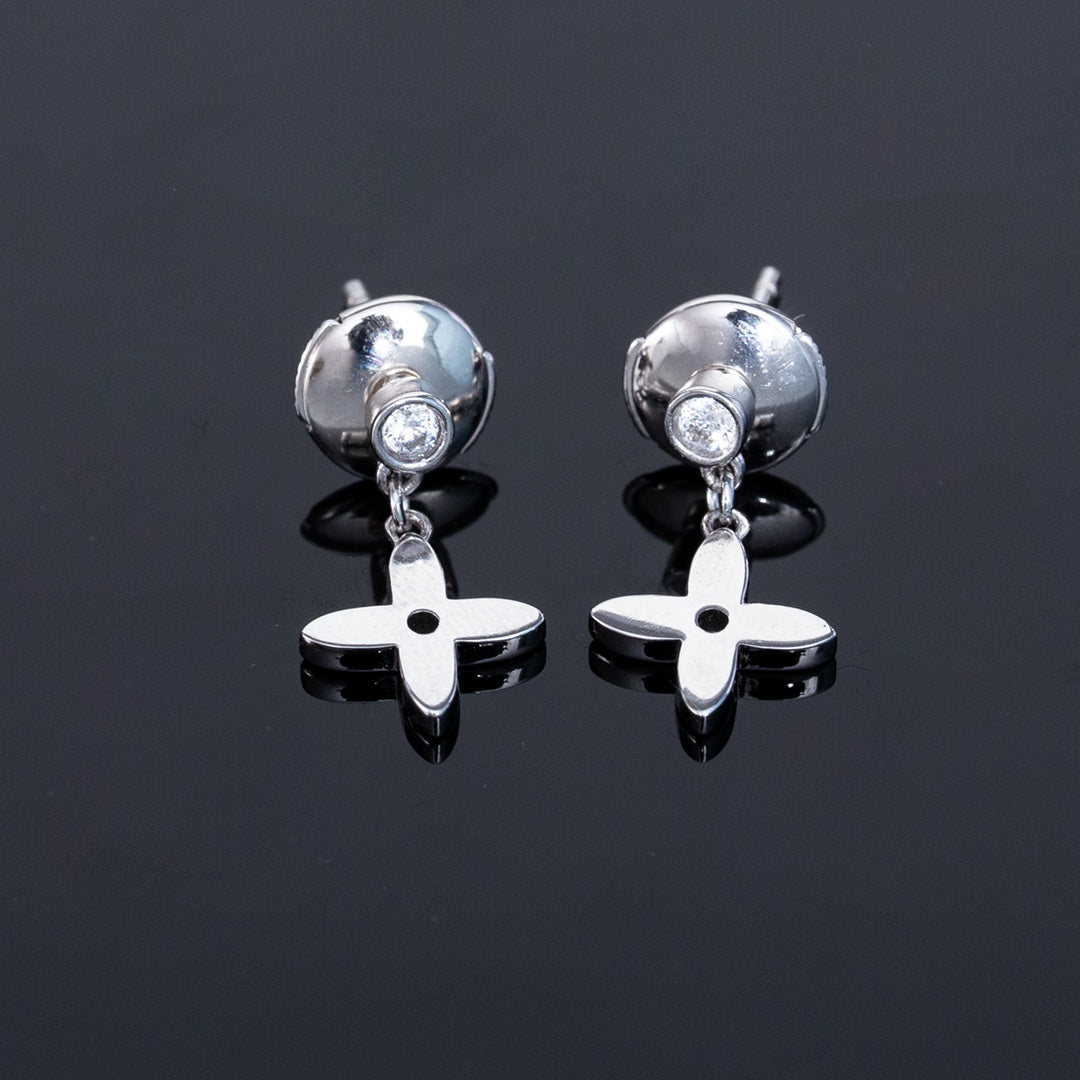 [Kincade Jewelrys]VIDYLLE SILVER DIAMOND MINI DROP EARRINGS