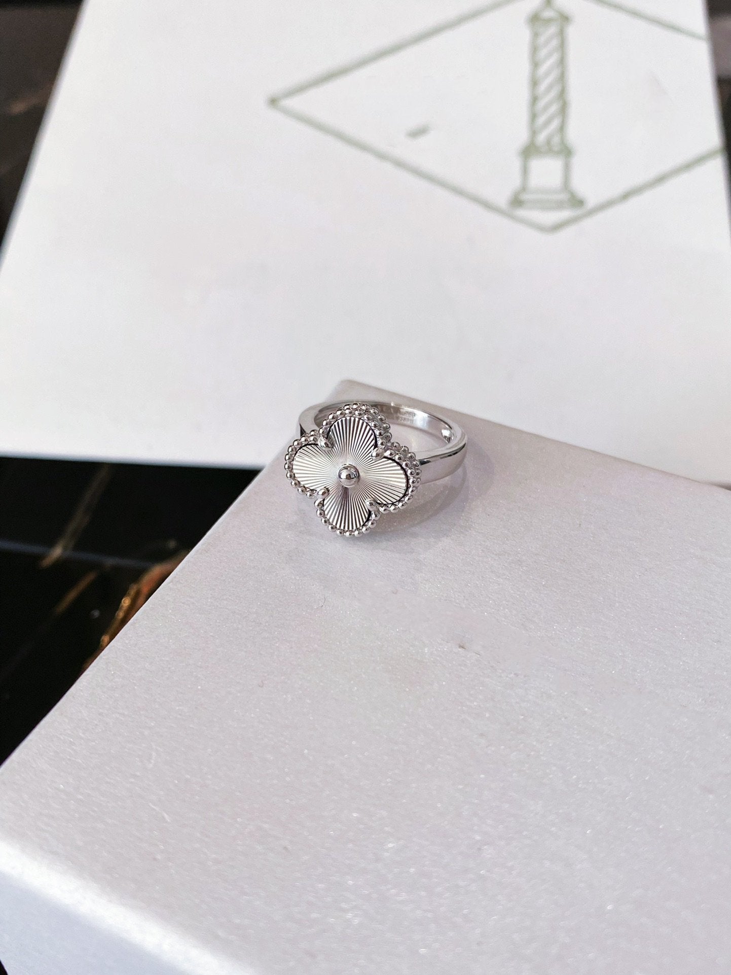 [Kincade Jewelrys]CLOVER SILVER RING