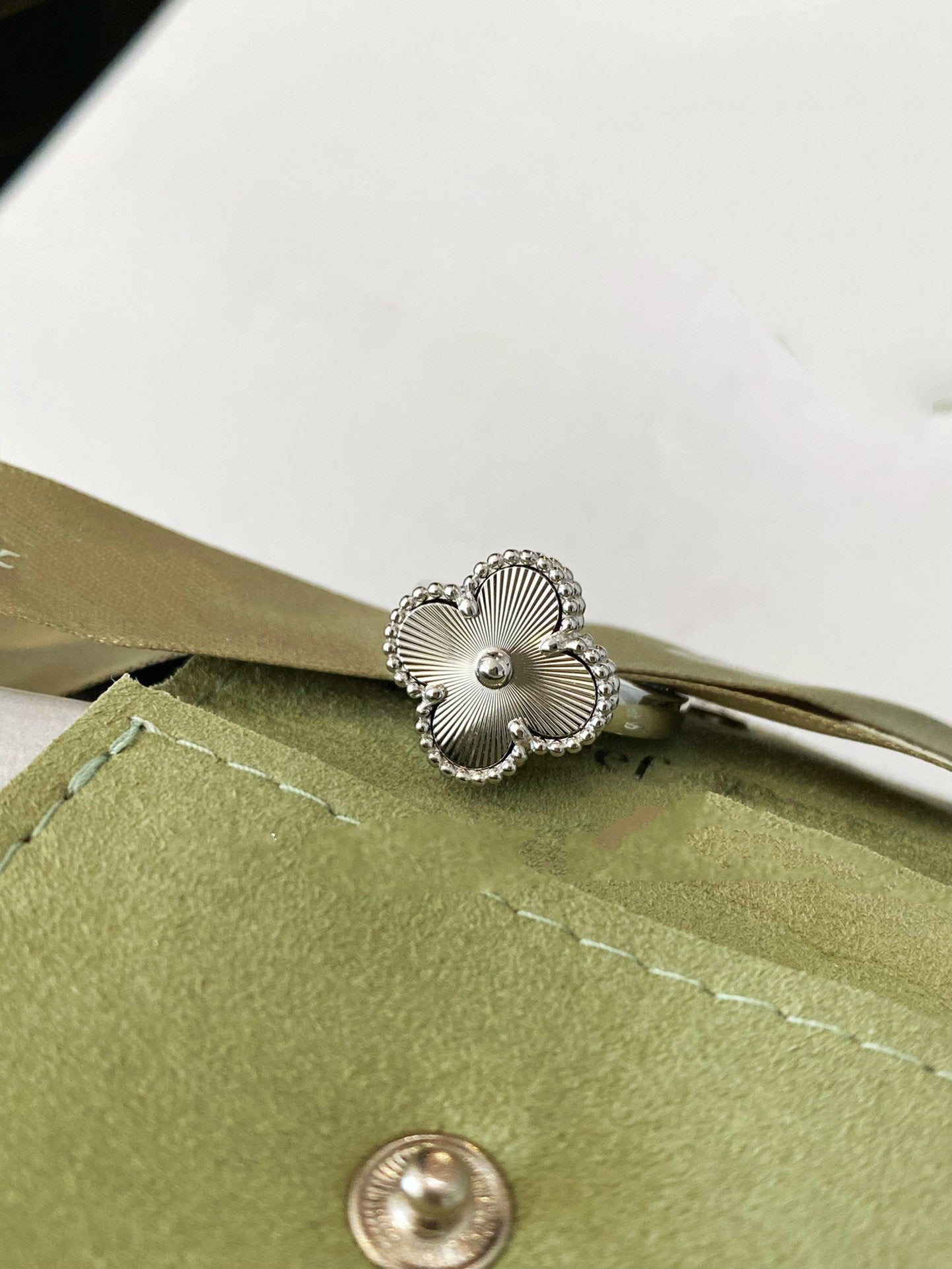 [Kincade Jewelrys]CLOVER SILVER RING
