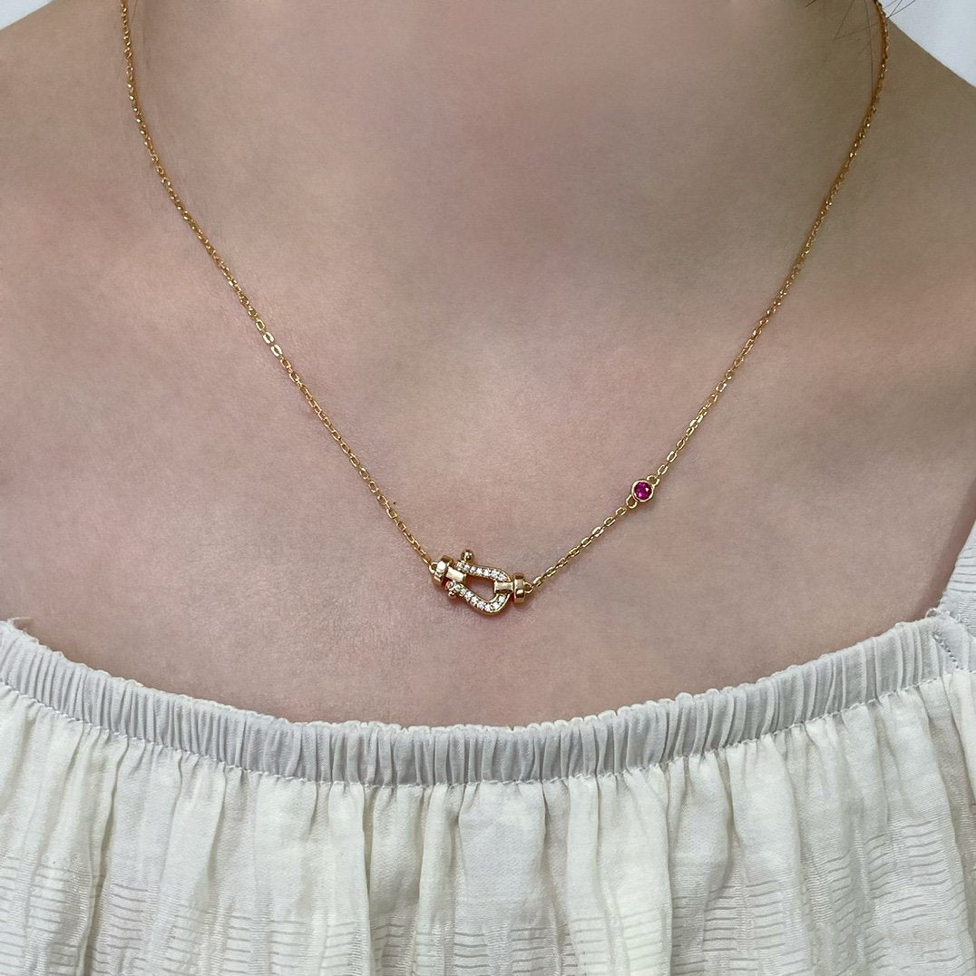 [Kincade Jewelrys]FORCE 10 DIAMOND PINK GOLD NECKLACE