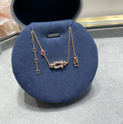 [Kincade Jewelrys]FORCE 10 DIAMOND CHAIN LINK PINK GOLD BRACELET