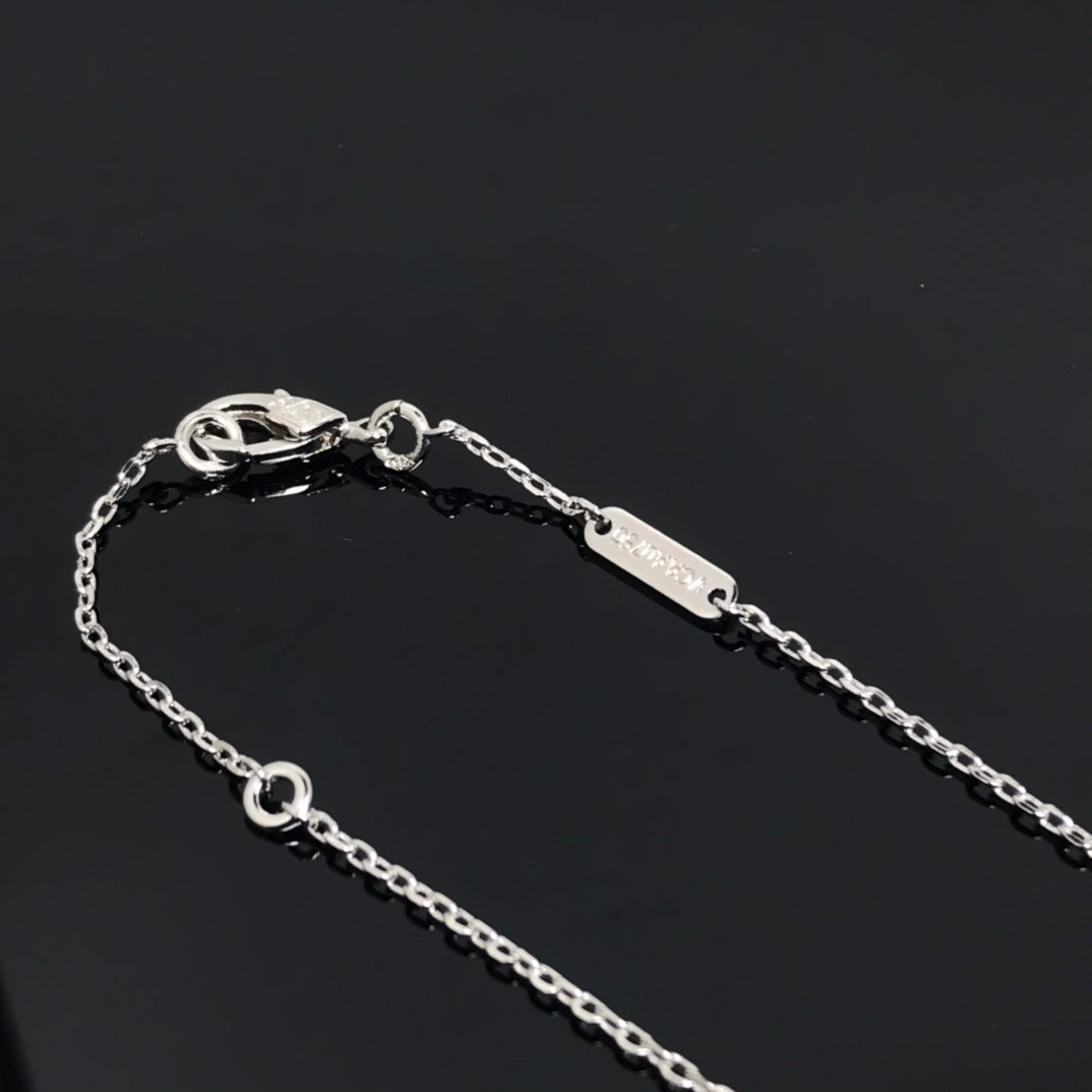 [Kincade Jewelrys]CLOVER PIETERSITE SILVER LONG NECKLACE