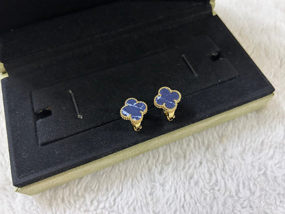 [Kincade Jewelrys]CLOVER PIETERSITE MEDIUM STUD EARRINGS
