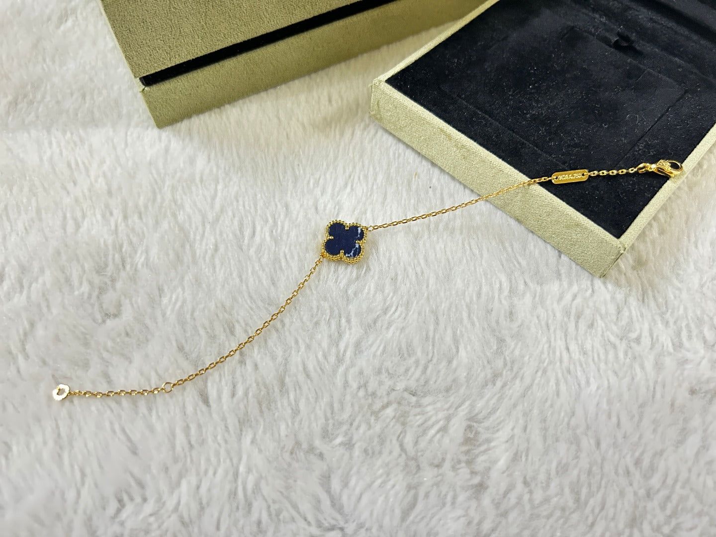 [Kincade Jewelrys]CLOVER 1 MOTIF PIETERSITE BRACELET