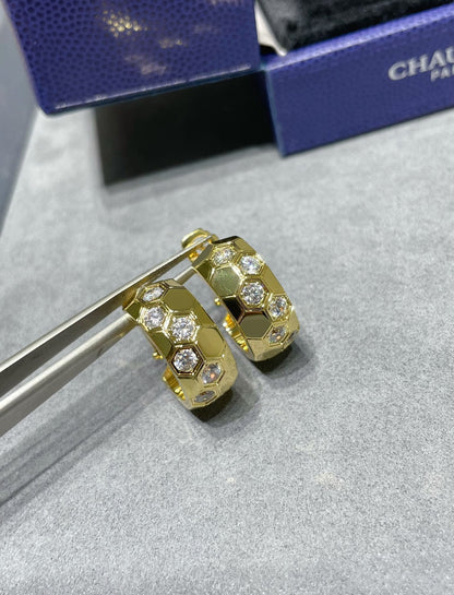 [Kincade Jewelrys]BEE LOVE DIAMOND HOOP EARRINGS