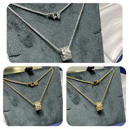 [Kincade Jewelrys]BEE LOVE DIAMOND PAVED 3 ROW NECKLACE