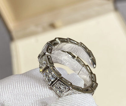 [Kincade Jewelrys]SERPENTI RING SILVER DIAMOND PAVED