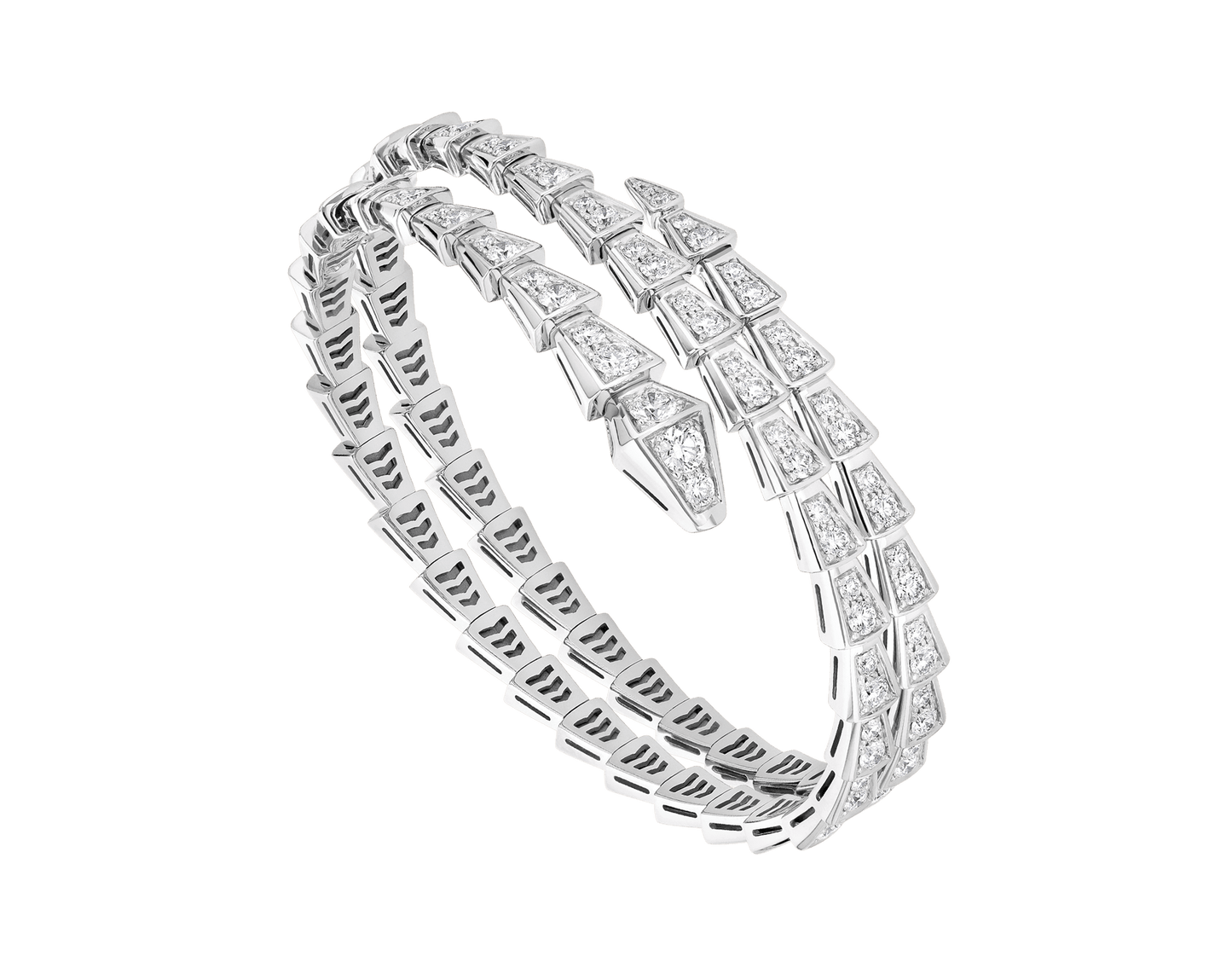 [Kincade Jewelrys]SERPENTI BRACELET SILVER DIAMOND DOUBLE ROW