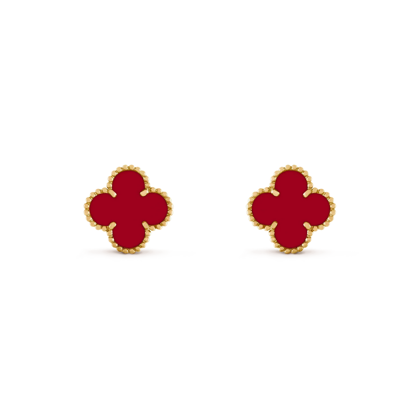 [Kincade Jewelrys]CLOVER MEDIUM 1 MOTIFS CARNELIAN  EARRINGS