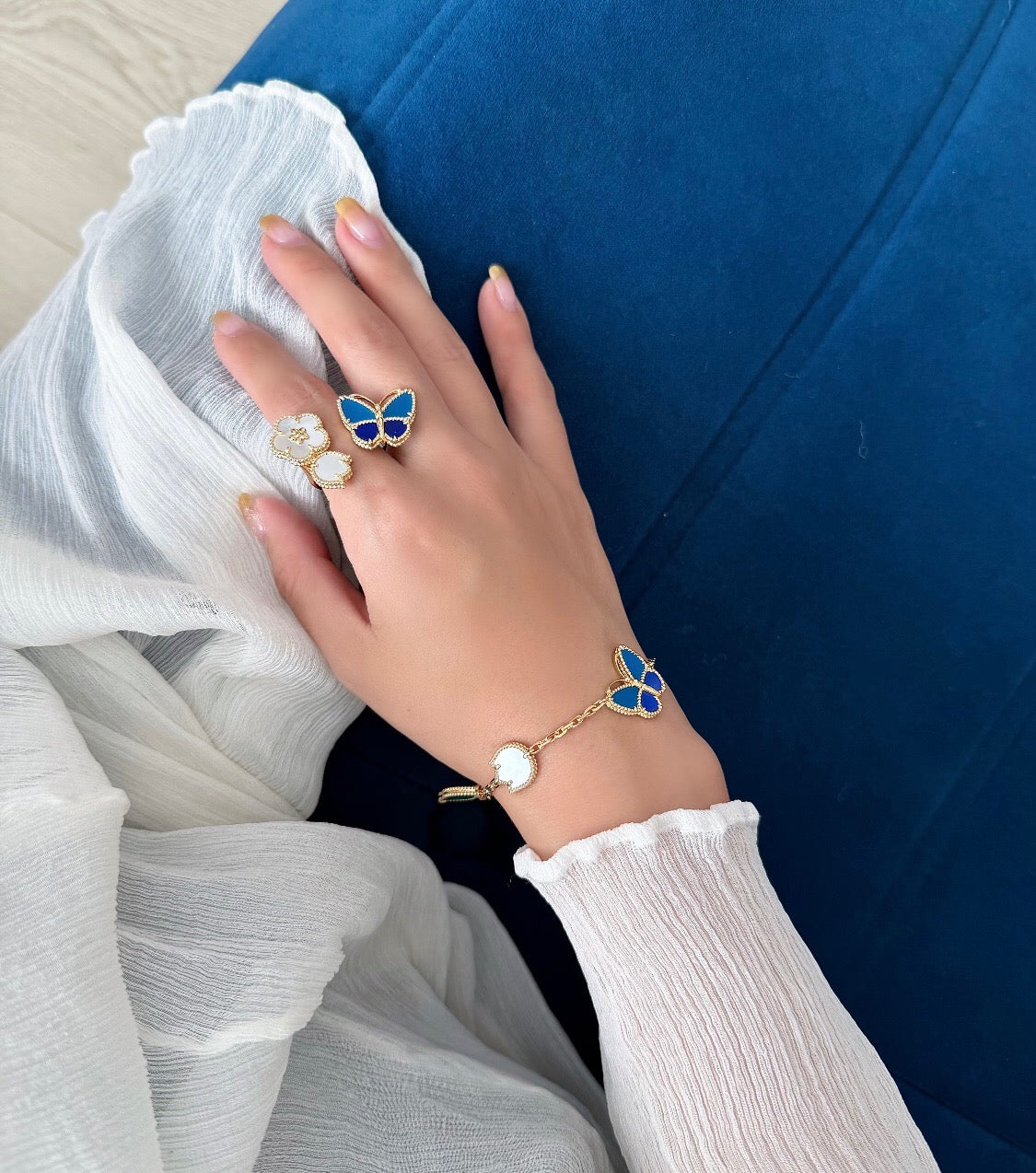 [Kincade Jewelrys] LUCKY BLUE BUTTERFLY  RING
