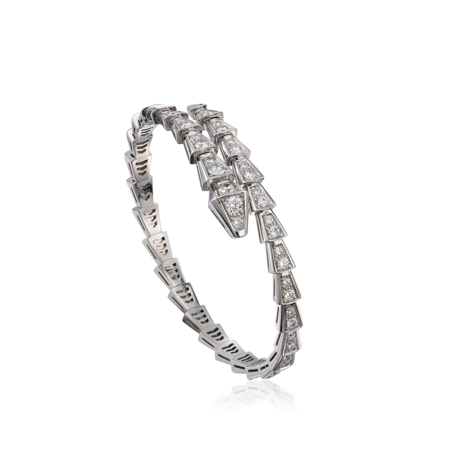 [Kincade Jewelrys]SERPENTI BRACELET 6MM SILVER DIAMOND