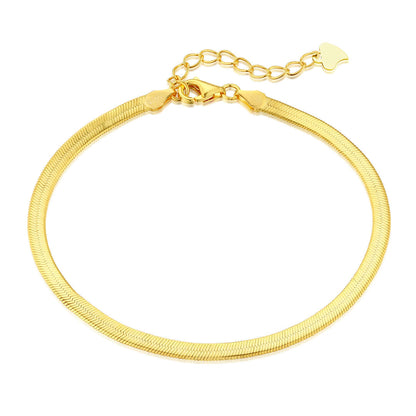 [Kincade Jewelrys]Flat Snake Bone Chain Blade Necklace