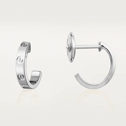 [Kincade Jewelrys]LOVE EARRINGS 2.65MM SILVER