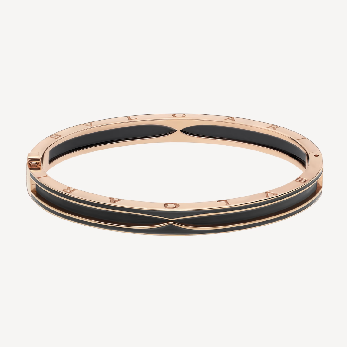 [Kincade Jewelrys]ZERO 1 PINK GOLD WITH MATTE BLACK CERAMIC BRACELET