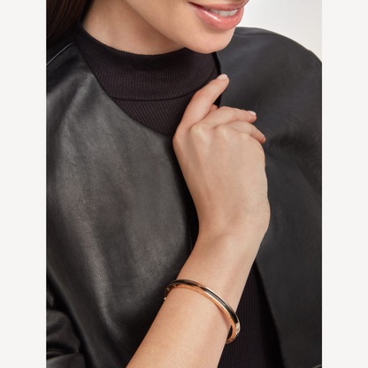 [Kincade Jewelrys]ZERO 1 PINK GOLD WITH BLACK CERAMIC BRACELET