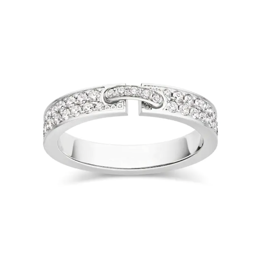 [Kincade Jewelrys]ALLIANCE LIENS VIDENCE PAVED DIAMOND 4MM RING