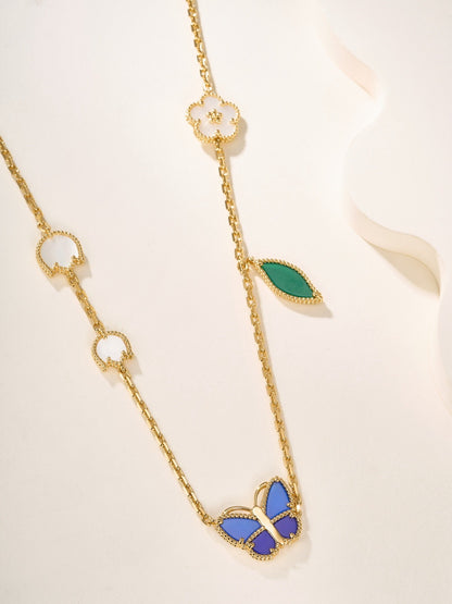 [Kincade Jewelrys] LUCKY BLUE BUTTERFLY  NECKLACE