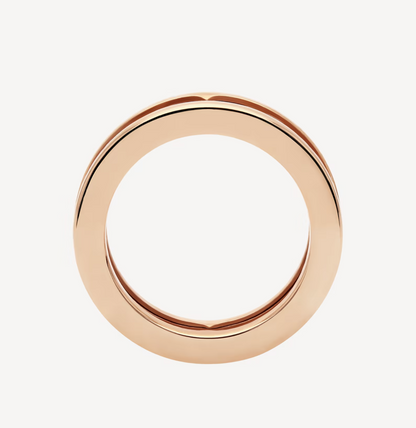 [Kincade Jewelrys]ZERO 1 ONE-BAND WITH OPENWORK LOGO SPIRAL RING