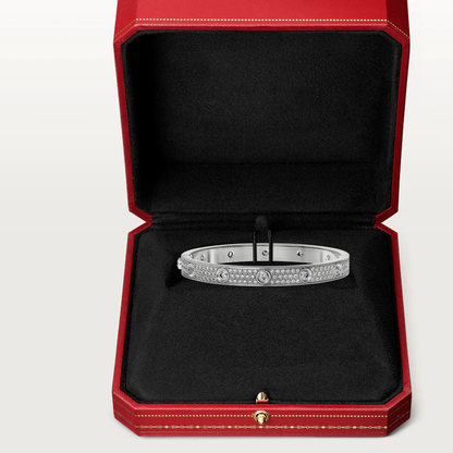 [Kincade Jewelrys]LOVE BRACELET 6.1MM DIAMOND-PAVED 10 BIG DIAMONDS