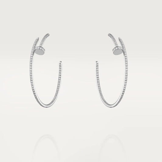 [Kincade Jewelrys]JUSTE EARRINGS FULL DIAMONDS 1.8MM
