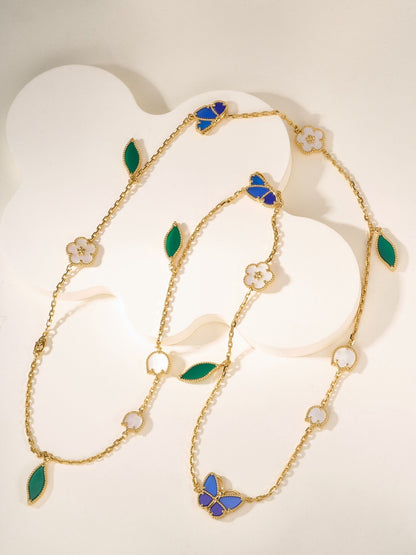 [Kincade Jewelrys] LUCKY BLUE BUTTERFLY  NECKLACE