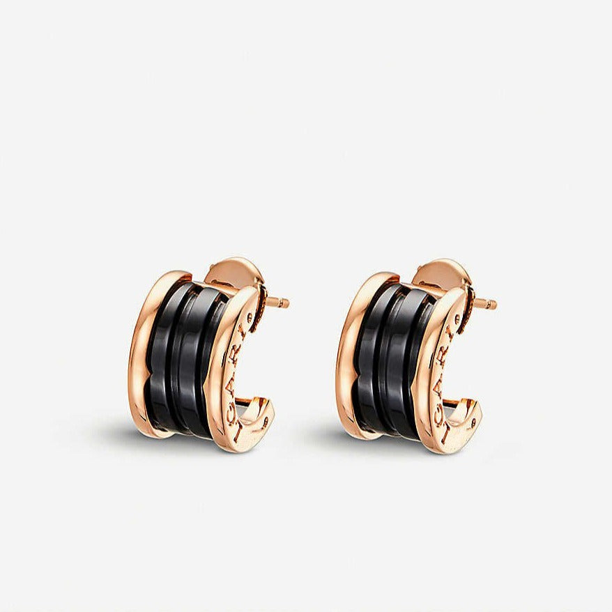 [Kincade Jewelrys]ZERO 1 PINK GOLD CERAMIC EARRINGS