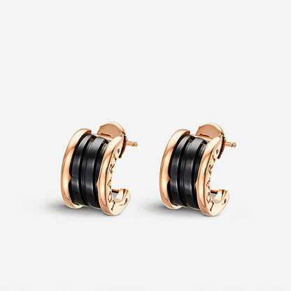 [Kincade Jewelrys]ZERO 1 PINK GOLD CERAMIC EARRINGS