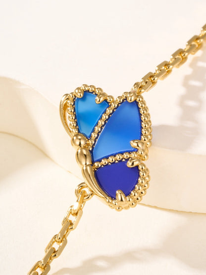 [Kincade Jewelrys] LUCKY BLUE BUTTERFLY  NECKLACE