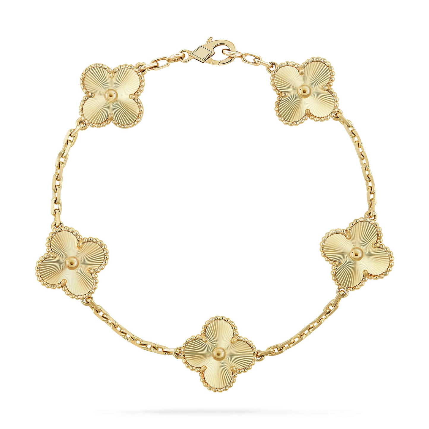 [Kincade Jewelrys]CLOVER 5 FLOWERS LASER BRACELET