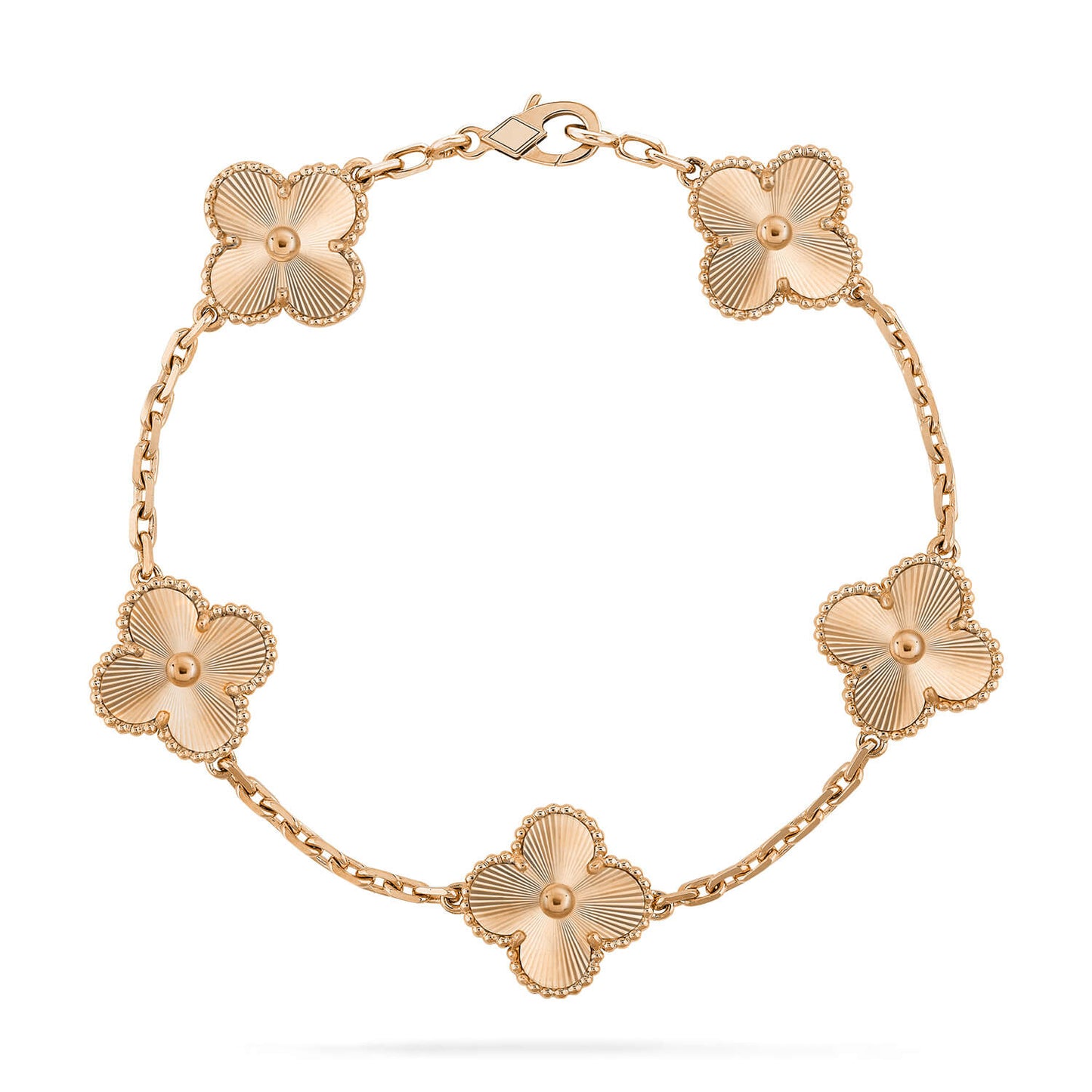 [Kincade Jewelrys]CLOVER 5 FLOWERS LASER BRACELET