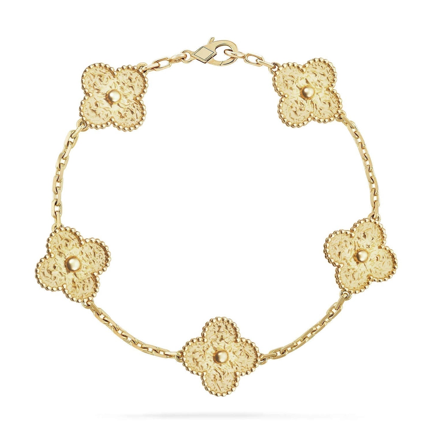 [Kincade Jewelrys]CLOVER 5 MOTIFS BRONZING BRACELET